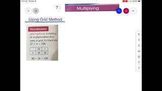 SI Mathematics #Cambridge Mathematics of grade 4#Multiplication#Using Grid Method