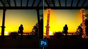How To Make String Lights in Photoshop Glowing Effect