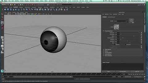 Texturing an eyeball using procedural textures