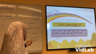 الصف السادس - اللغة العربية - حالات بناء الفعل الماضي