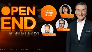 OPEN END - STREIT: Mit Florian Schröder, Muhterem Aras, Christian Schertz und Michel Friedman