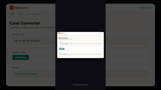 Case Converter — Free Online Tool | TinyTool.cc