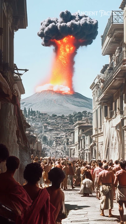 AI Recreates life in Pompeii on 79 AD during the day of the Mount Vesuvias eruption