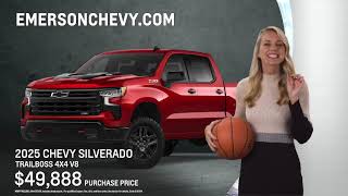 March Madness bonus savings all month long at Emerson Chevrolet in Auburn, Maine!