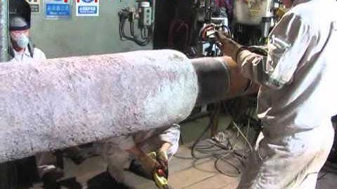 6in internal pneumatic line up clamp on pipe laying barge