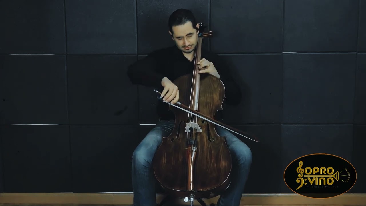 Violoncelo 4/4 Rolim Milor Envelhecido Brilho Loja Sopro Divino Musical - Whats (11) 94970-8565