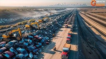 Most Dangerous Car Crushing & Shredding Machines That Obliterate Everything #22 | Mach Rush