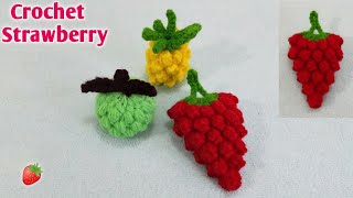 How to make Crochet Strawberry / बुनये स्टोबेरी क्रोशिया से