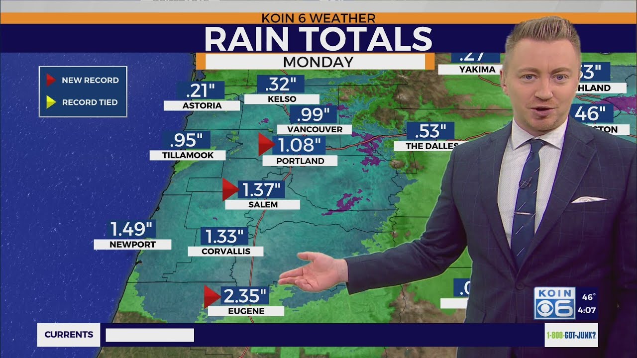 Record-breaking rain seen with latest atmospheric river