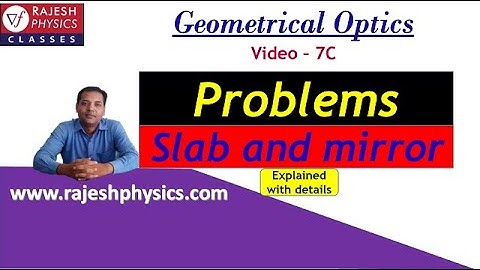 Slab and mirror combination | slab and mirror problem | mirror and slab Numerical