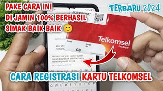 CARA REGISTRASI KARTU TELKOMSEL || TERBARU 2024