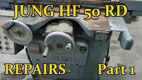 JUNG HF50 VLAKSLIJPER REPARATIES. Deel 1