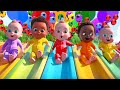 Play together  color ball slide  finger family    nursery rhymes  baby  kids songs