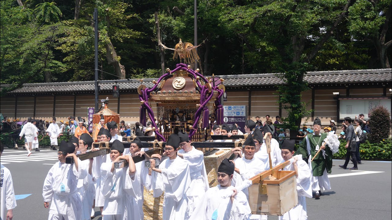 令和8年 日枝神社山王祭 神幸祭 一之宮鳳輦・二之宮鳳輦・三之宮神輿