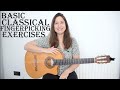 Learn the Basic Classical Guitar Fingerpicking/Arpeggio Exercises