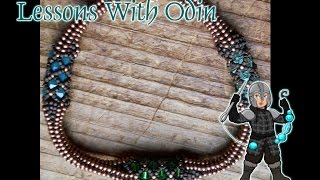 Transition between Netted Rope and Tubular Herringbone Jewelry Tutorial - Lessons with Odin: