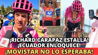 🔴¡BOMBAZO! RICHARD CARAPAZ | ESTO FUE LO QUE DIJO DESPUES DE LA VUETA A ESPAÑA 2026 Cuanto Gana Richard Carapaz En Ineos