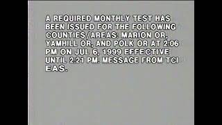 TCI Cablevision Emergency Alert System - Required Monthly Test (July 6, 1999)