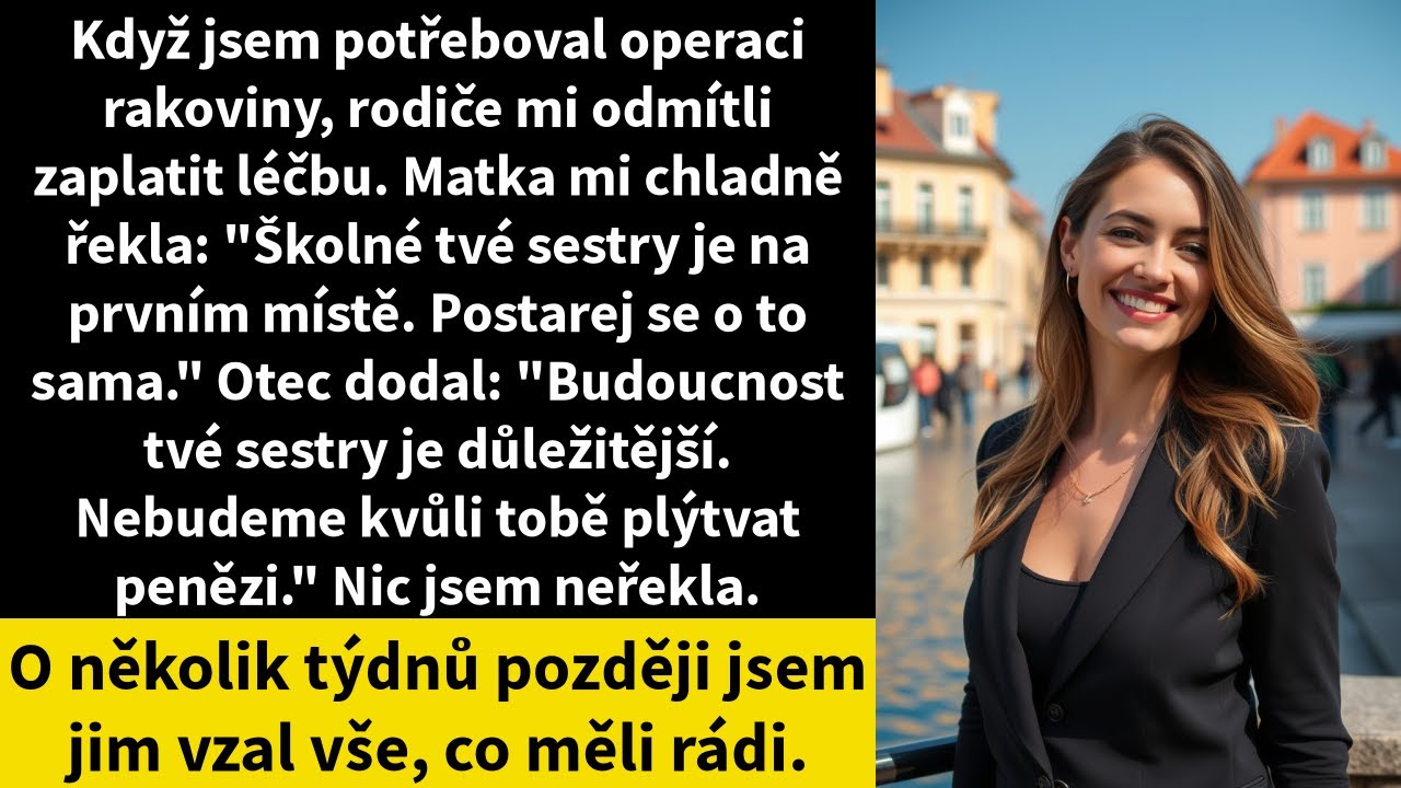 Když jsem potřeboval operaci rakoviny, rodiče mi odmítli zaplatit léčbu. Matka mi chladně řekla: