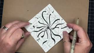 Zentangle Demonstration - Entangled Squid