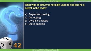 1 1 2 Testing and Debugging Quiz   8 : ISTQB Foundation level 2018 Question bank