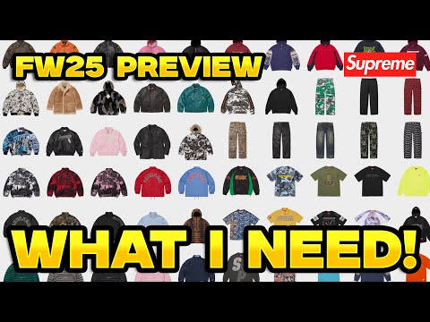SUPREME FW25 ITEMS I NEED IN MY PERSONAL COLLECTION