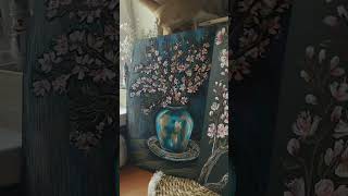 Мои Цветы 🌸 #Shortvideo #Art #Oilpastel #Painting #Пастель #Цветы #Сакура #Shorts #Pastel