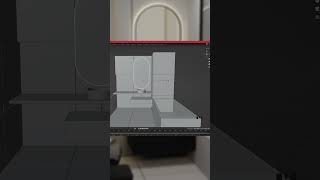 Modern mirror tutorial 3D Blender Modeling #tutorial #3dmodeling #shorts