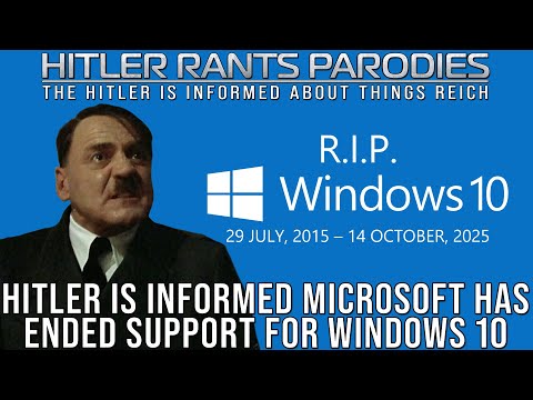 Hitler is informed Microsoft has ended support for Windows 10