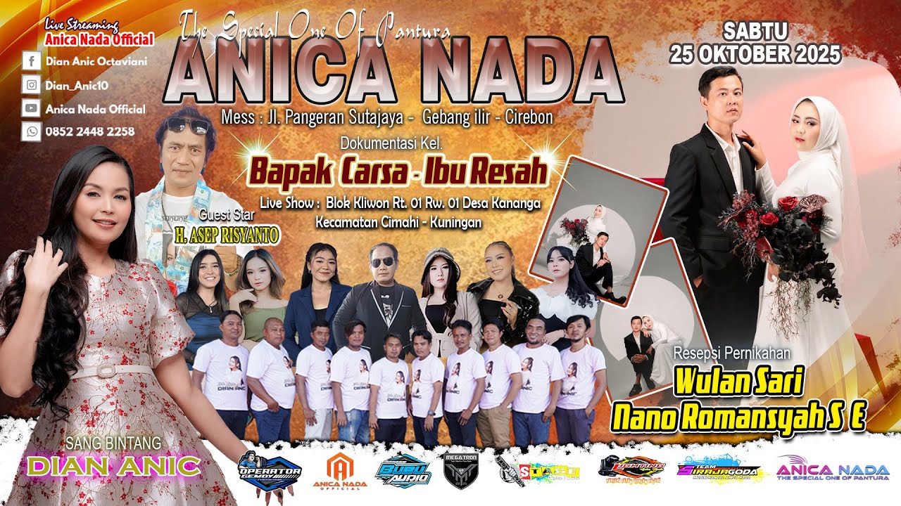 🔴LIVE ANICA NADA ( DIAN ANIC ) EDISI SIANG 25 OKTOBER 2025 | KANANGA | CIMAHI | KUNINGAN