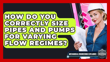 How Do You Correctly Size Pipes And Pumps For Varying Flow Regimes?