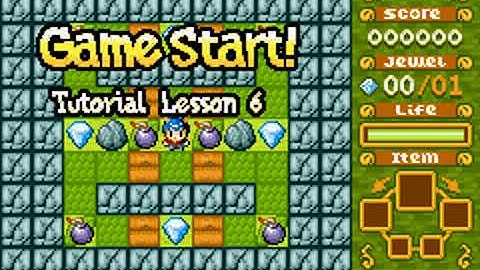 Boulder Dash EX (GBA) Playthrough - Part 2: Tutorial Lessons (480p)
