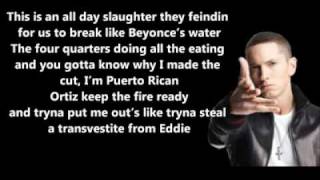 New 2012 Shady 2.0 BET Cypher 2011 - Eminem Feat. Yelawolf & Slaughterhouse // Lyrics On Screen