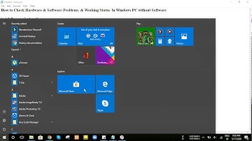 How to Check Hardware & Software Problems  & Working Status  In Windows PC without Software 2020