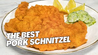 Best & Easy PORK SCHNITZEL in 10 Minutes. German PORK SCHNITZEL. Recipe by Always Yummy!
