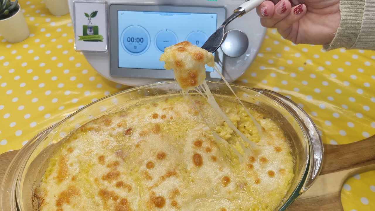 Riso al forno con prosciutto e formaggio per bimby TM7 TM6 TM5 TM31