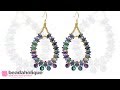How to Make the Cabaret Earrings with 2-Hole GemDuos and Pip Beads