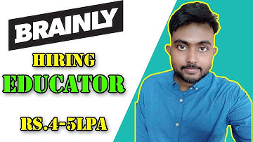 [URGENT] #Brainly Hiring Educators