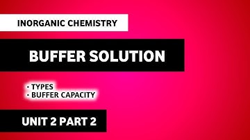 Buffers | Buffer Solution | Types Of Buffers | Buffer Capacity | Pharmaceutical Inorganic Chemistry