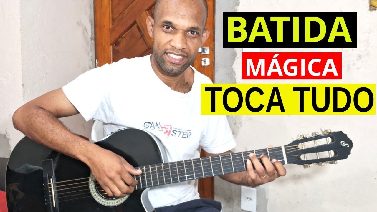 A BATIDA de VIOLÃO Que Toca tudo - você precisa APRENDER