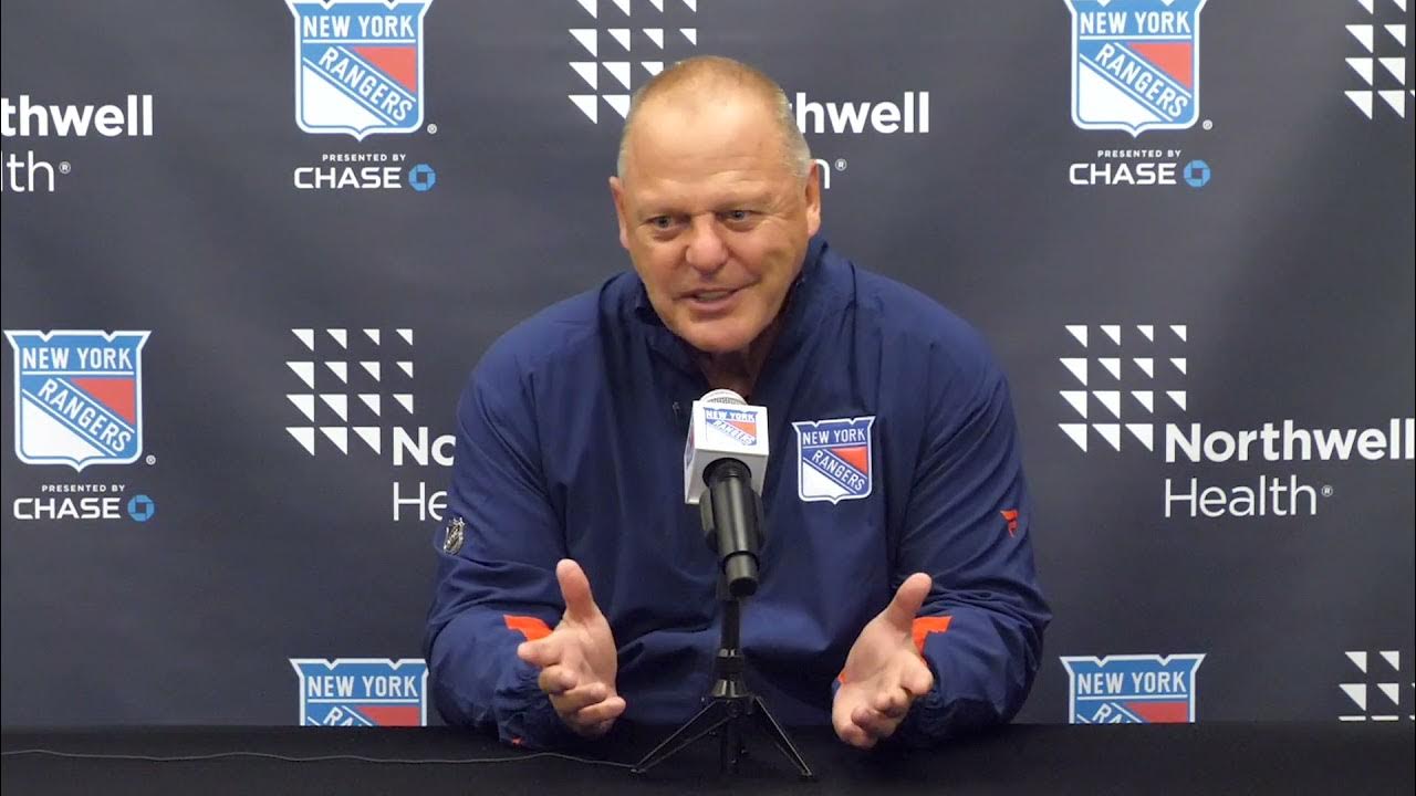 New York Rangers Coach Gallant Media Availability 2021 Training Camp