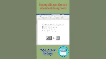 Hướng dẫn tạo dấu tích siêu nhanh trong word #shorts