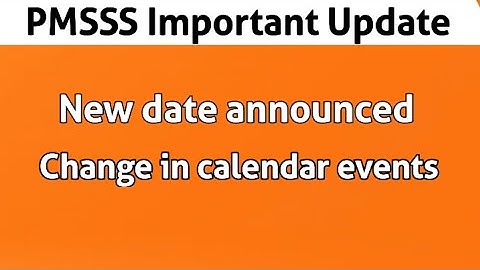 PMSSS new date announced, change in calendar events #pmsss#jkbopee