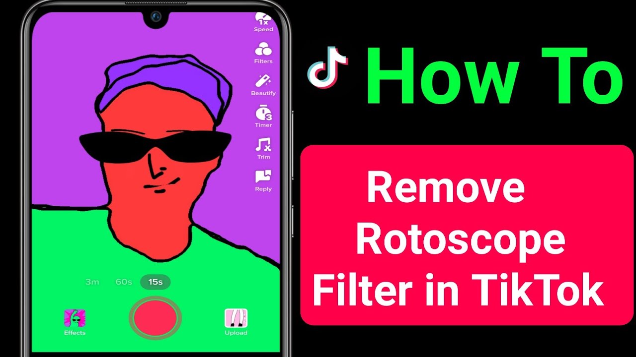 How To Remove Rotoscope Filter On Tiktok || Menghilangkan Filter In Tiktok  | Tiktok Rotoscope Filter - YouTube