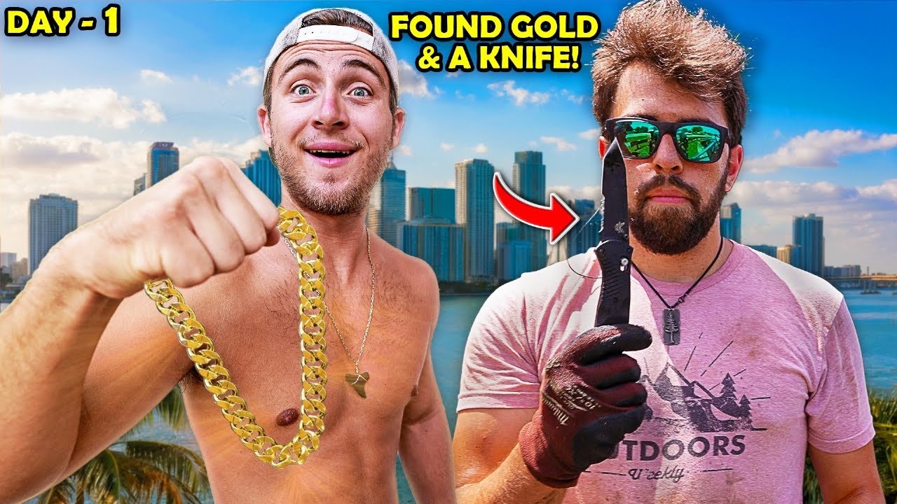 We Survived Only Using Money from Magnet Fishing