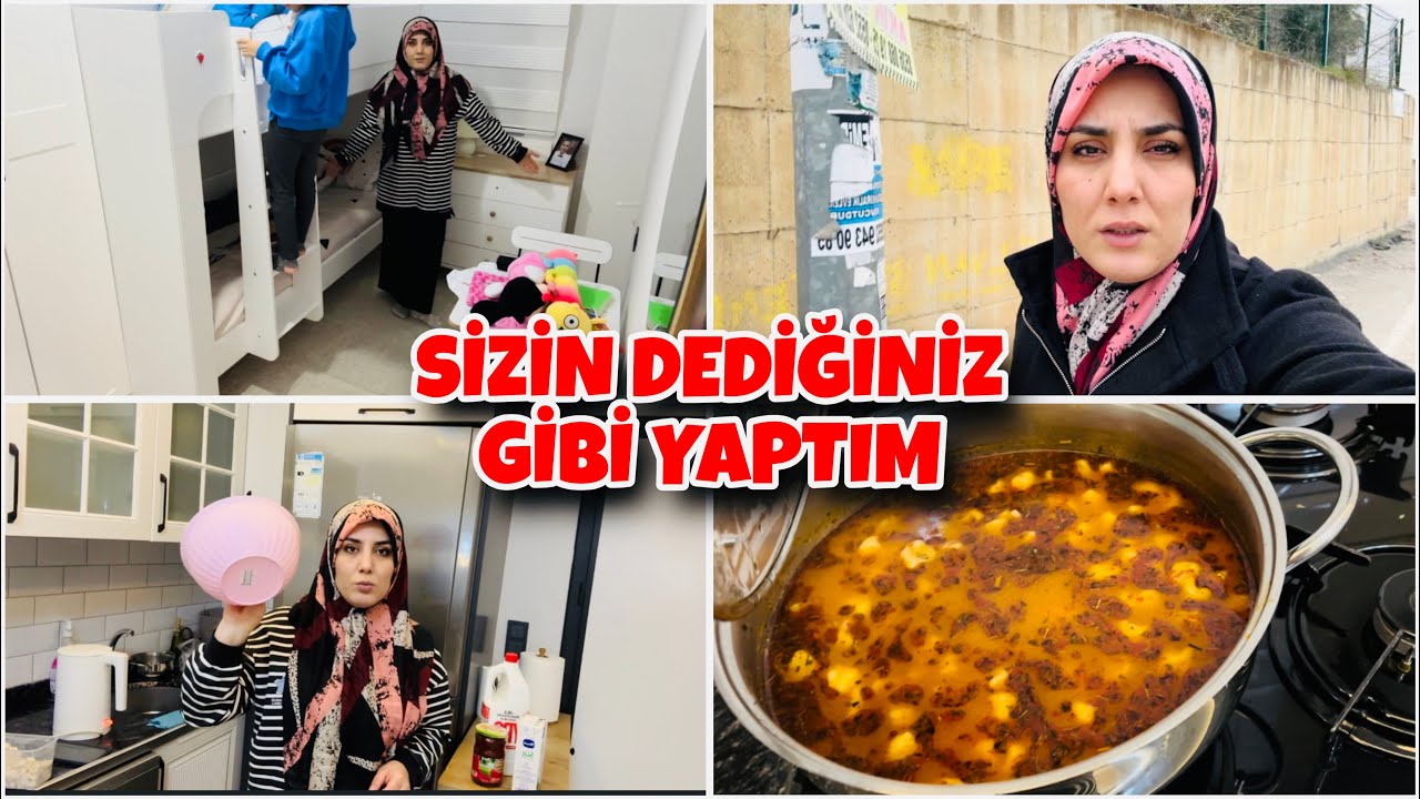 SİZİN DEDİĞİNİZ GİBİ YAPTIM-DAHA DA ELLEMEM ÇOK GÜZEL OLDU-BENDE PEMBESİ ALDIM-İFTARA YÜKSÜK ÇORBASI