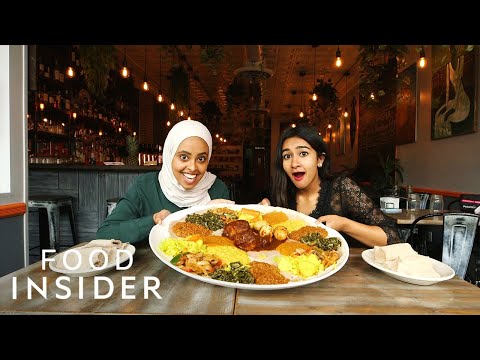 How To Eat Ethiopian Injera