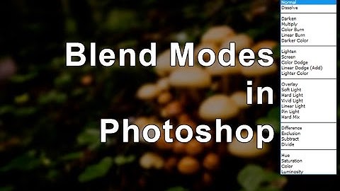 Blend Modes in Photoshop