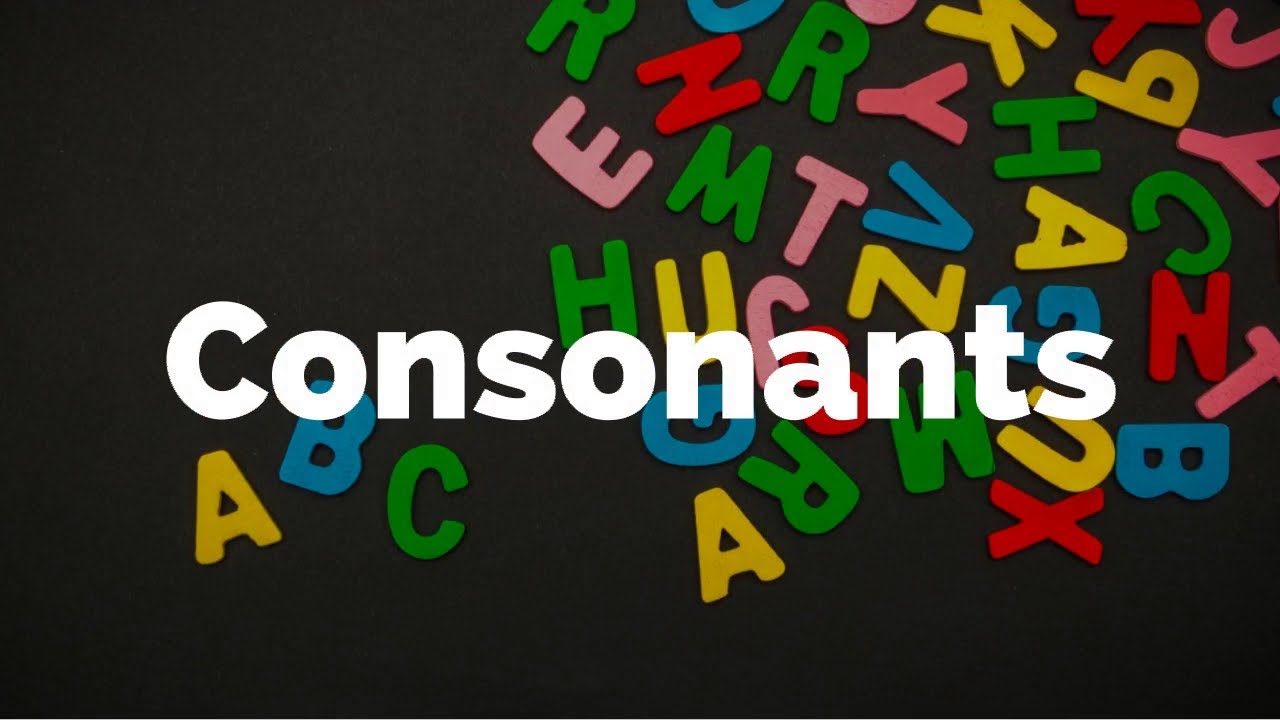 Consonants of the English Alphabets