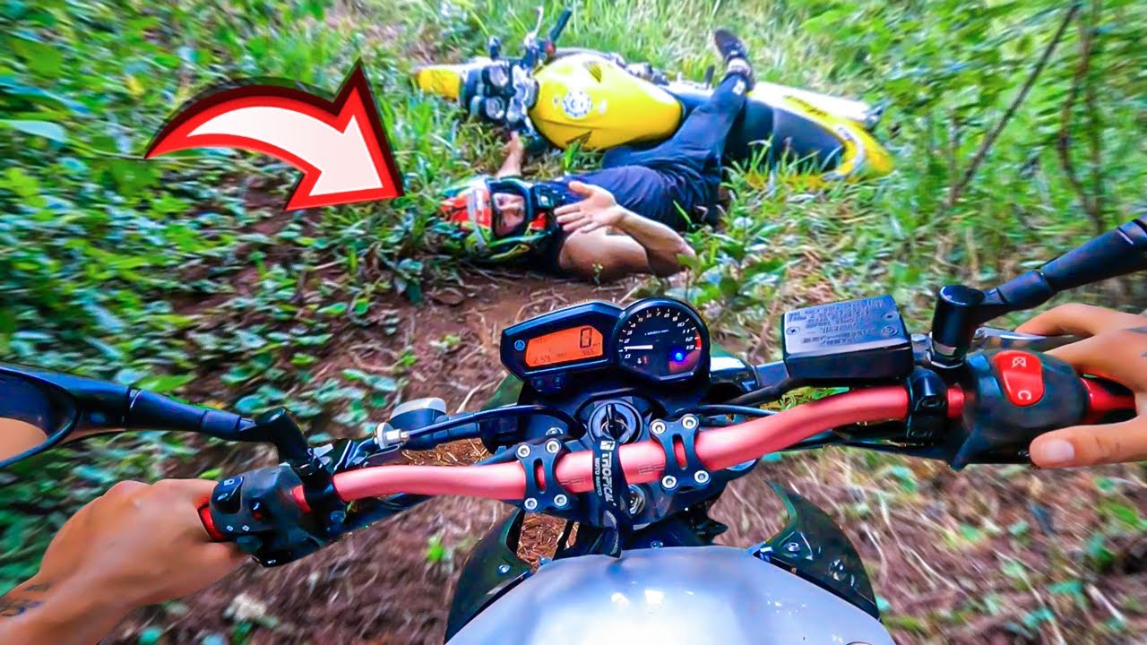 SOFREMOS UM AC1DENTE DE MOTO😭 O PIOR DIA NA VIDA DE UM CAÇADOR!!🚨